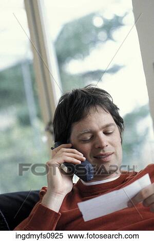 Man Talking on the Phone View Large Photo Image Stock Photography - Man Talking on the Phone. Fotosearch