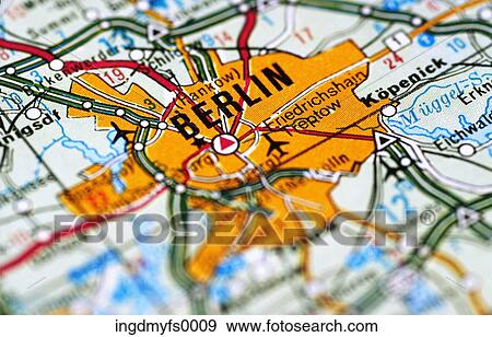 Stock Photo - Map of Berlin Germany. Fotosearch