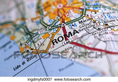 Stock Photo - Map of Rome Italy. Fotosearch