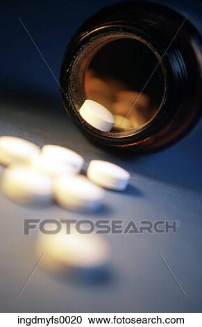 Medicine Bottle Spilling View Large Photo Image Stock Image - Medicine Bottle Spilling. Fotosearch