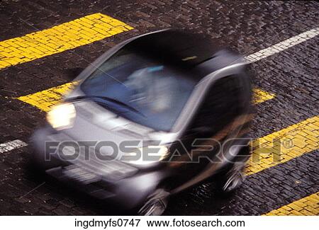 Modern Little Car View Large Photo Image Stock Photo - Modern Little Car. Fotosearch