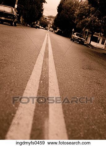 Neighborhood Street View Large Photo Image Stock Photo - Neighborhood Street. Fotosearch