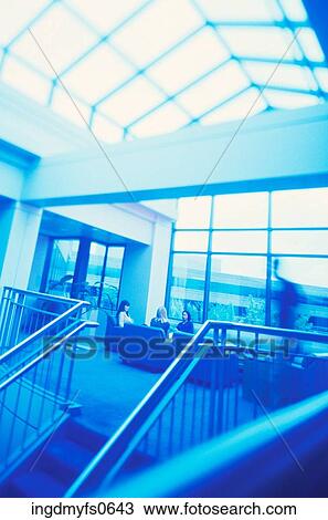 Office Lobby With Skylights View Large Photo Image Stock Image - Office Lobby With Skylights. Fotosearch