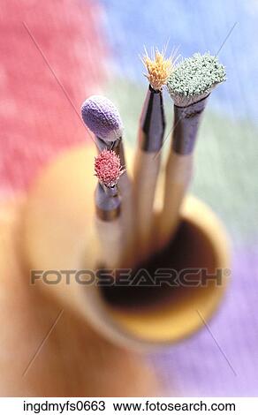 Pastel Brushes in a Jar View Large Photo Image Stock Image - Pastel Brushes in a Jar. Fotosearch