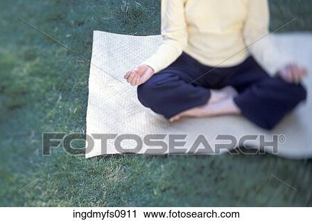 Person Meditating Outside View Large Photo Image Stock Image - Person Meditating Outside. Fotosearch