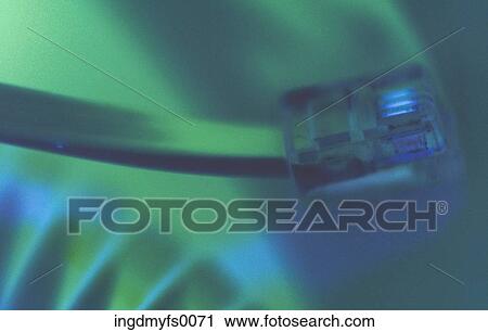 Phone Line Plug View Large Photo Image Stock Image - Phone Line Plug. Fotosearch