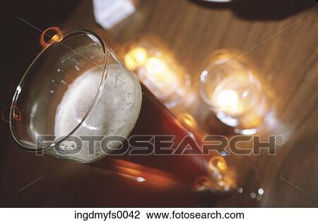 Stock Image - Pilsner Glass of Beer. Fotosearch