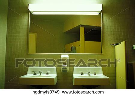 Public Bathroom View Large Photo Image Stock Photo - Public Bathroom. Fotosearch