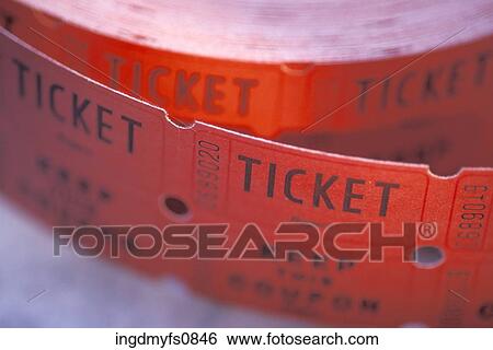 Roll of Tickets View Large Photo Image Stock Photograph - Roll of Tickets. Fotosearch