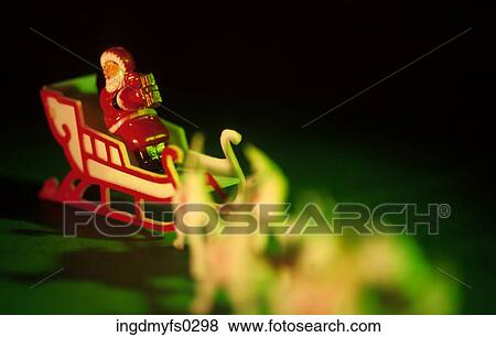 Stock Photo - Santa and Reindeer. Fotosearch