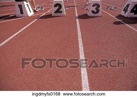 Starting Blocks View Large Photo Image Stock Photo - Starting Blocks. Fotosearch