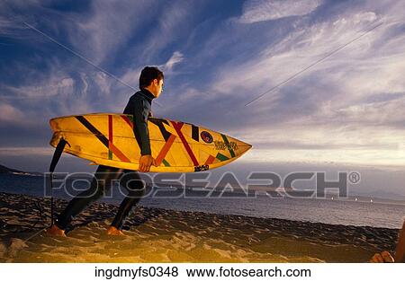 Surfing at Sunrise View Large Photo Image Stock Photo - Surfing at Sunrise. Fotosearch
