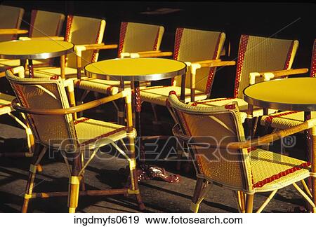 Tables and Chairs at a Cafe View Large Photo Image Stock Photo - Tables and Chairs at a Cafe. Fotosearch