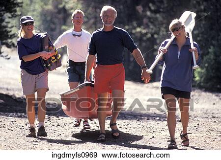 Two Couples Going Canoeing View Large Photo Image Stock Photo - Two Couples Going Canoeing. Fotosearch