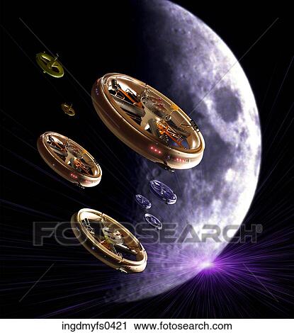 UFOs in Space View Large Photo Image Stock Image - UFOs in Space. Fotosearch