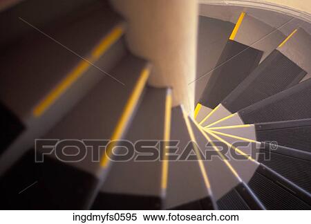 Winding Staircase View Large Photo Image Stock Photography - Winding Staircase. Fotosearch
