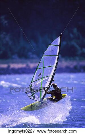 Windsurfing View Large Photo Image Stock Photo - Windsurfing. Fotosearch