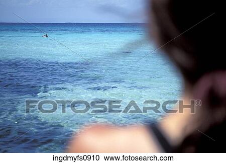 Woman About to Go Swimming in the Ocean View Large Photo Image Stock Image - Woman About to Go Swimming in the Ocean. Fotosearch