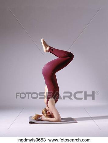 Woman Doing Yoga Pose View Large Photo Image Stock Image - Woman Doing Yoga Pose. Fotosearch