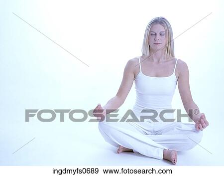Woman Meditating View Large Photo Image Stock Photo - Woman Meditating. Fotosearch