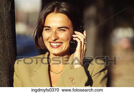 Woman On Cell Phone View Large Photo Image Stock Image - Woman On Cell Phone. Fotosearch