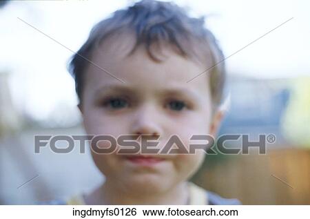 Stock Photograph - Young Child Outside. Fotosearch