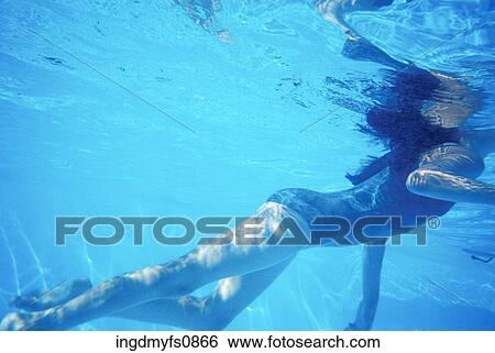 Young Girl Swimming in Pool View Large Photo Image Stock Photograph - Young Girl Swimming in Pool. Fotosearch