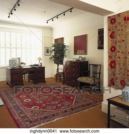 View of a study with tapestry on the walls View Large Photo Image Stock Image - View of a study with tapestry on the walls. Fotosearch