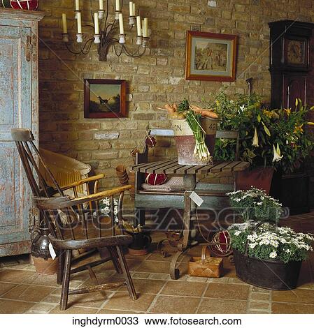 View of antique furniture and garden ornaments on display View Large Photo Image Stock Image - View of antique furniture and garden ornaments on display. Fotosearch
