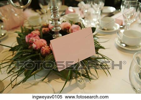 Close-up of a dining table set at a wedding party View Large Photo Image Stock Photography - Close-up of a dining table set at a wedding party. Fotosearch