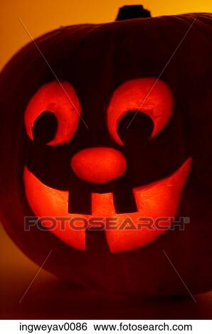 Close-up of a Halloween pumpkin View Large Photo Image Stock Photograph - Close-up of a Halloween pumpkin. Fotosearch