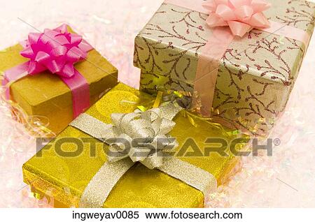 Stock Photography - Close-up of wedding gifts. Fotosearch