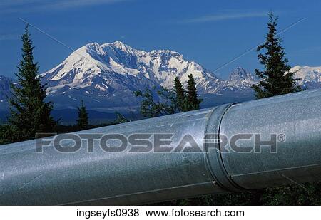 Alaska Pipeline View Large Photo Image Stock Photo - Alaska Pipeline. Fotosearch