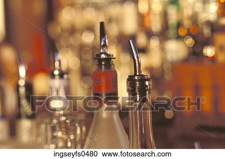 Bottles of Liquor at a Bar View Large Photo Image Stock Image - Bottles of Liquor at a Bar. Fotosearch