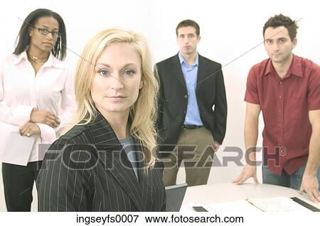 Business People Looking At You View Large Photo Image Stock Photo - Business People Looking At You. Fotosearch