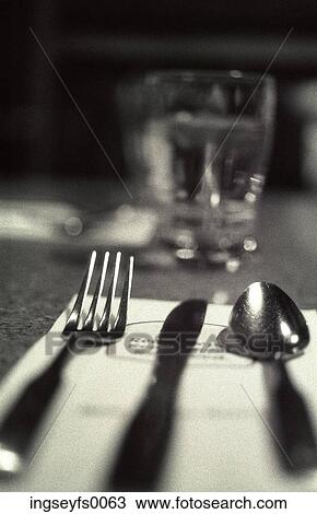 Cafe Table Setting View Large Photo Image Stock Image - Cafe Table Setting. Fotosearch