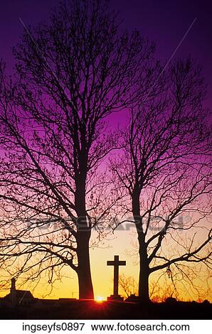 Stock Photo - Cemetary Cross. Fotosearch