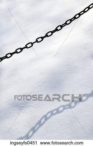 Chain Casting Shadow on Snow View Large Photo Image Stock Image - Chain Casting Shadow on Snow. Fotosearch