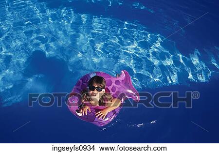 Child in Pool View Large Photo Image Picture - Child in Pool. Fotosearch