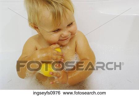 Child in Tub with Ducky View Large Photo Image Stock Photograph - Child in Tub with Ducky. Fotosearch
