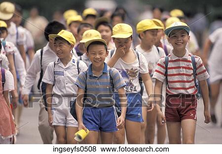Stock Photo - Chinese Schoolkids Laughing. Fotosearch