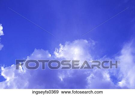 Clouds in Blue Sky View Large Photo Image Stock Photo - Clouds in Blue Sky. Fotosearch