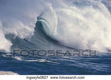 Cresting Wave View Large Photo Image Stock Photo - Cresting Wave. Fotosearch