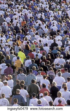 Stock Photo - Crowd Together. Fotosearch