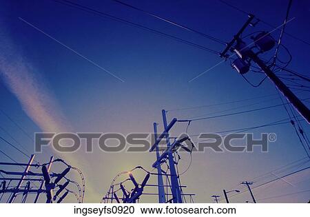 Electric Wires View Large Photo Image Stock Image - Electric Wires. Fotosearch