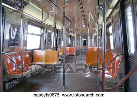 Empty Subway Train View Large Photo Image Stock Photography - Empty Subway Train. Fotosearch