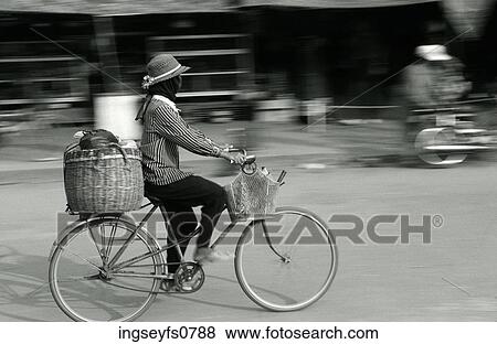 Girl Riding Bicycle View Large Photo Image Stock Photo - Girl Riding Bicycle. Fotosearch
