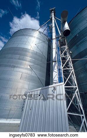 Grain Silos View Large Photo Image Stock Image - Grain Silos. Fotosearch