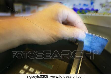 Hand Swiping Credit Card View Large Photo Image Stock Photo - Hand Swiping Credit Card. Fotosearch