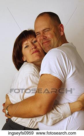 Happy Couple Embracing View Large Photo Image Stock Photo - Happy Couple Embracing. Fotosearch